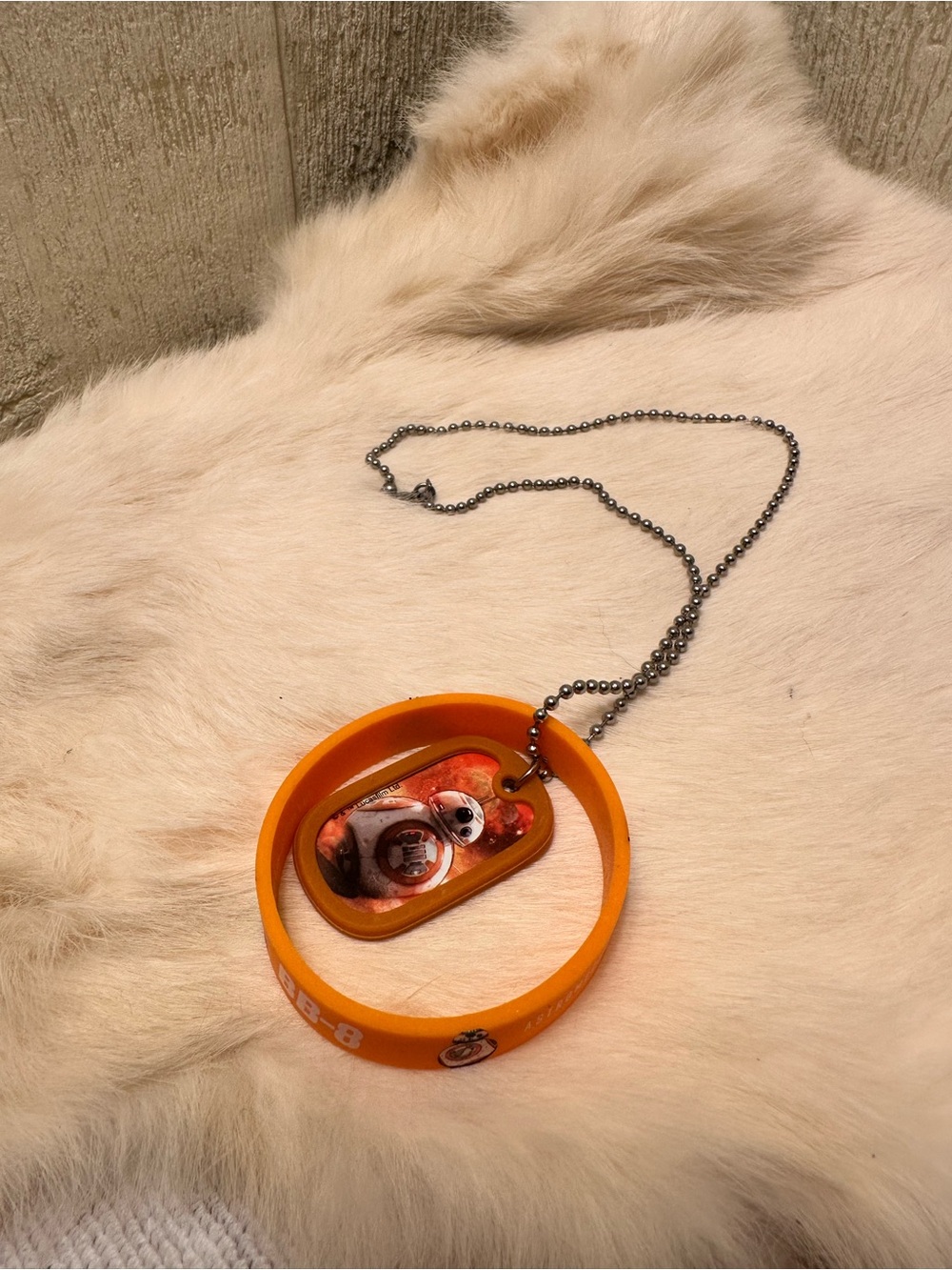 Star Wars Orange BB-8 Kids Necklace and Bracelet Set
